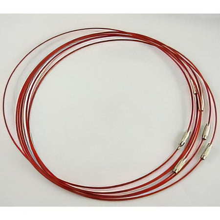 Edelstahldraht 1mm Ø Kette rot