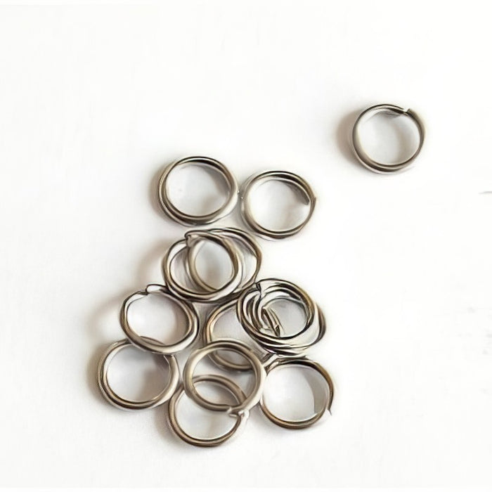 Ringli offen Edelstahl 5x1mm 100 Stück