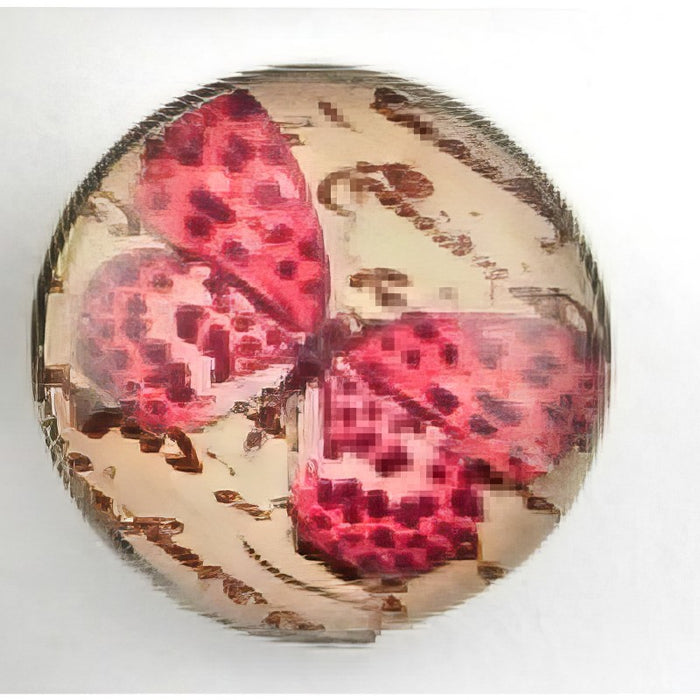 Chunk Schmetterling pink dott 1 Stück