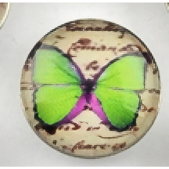 Chunk Schmetterling lime grün 1 Stück