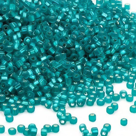 Rocailles türkis matt 2mm 18gr