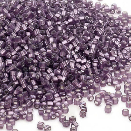 Rocailles lila matt 2mm 18gr Japan