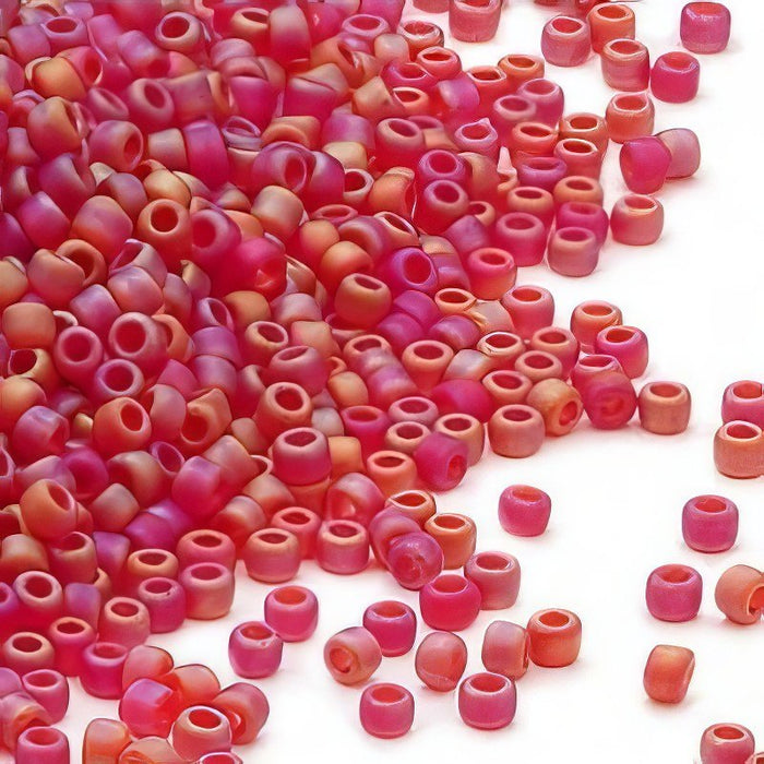 Rocailles rot AB matt 2mm 18gr Japan