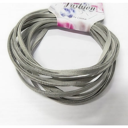 Wild-Lederimitat grau 2m