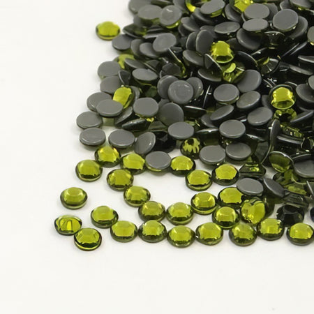 Hotfix Strasssteinchen 3mm olive 144Stück