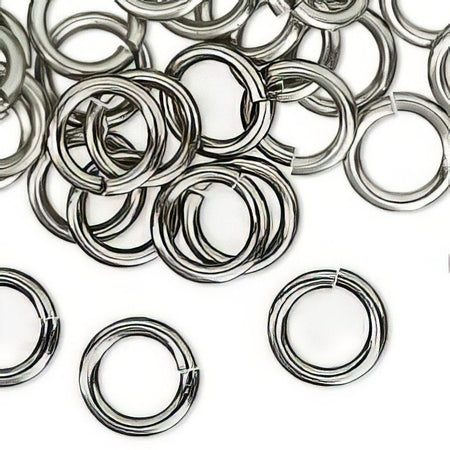 Ring platinfarben Alu 12x2mm 1 Stück