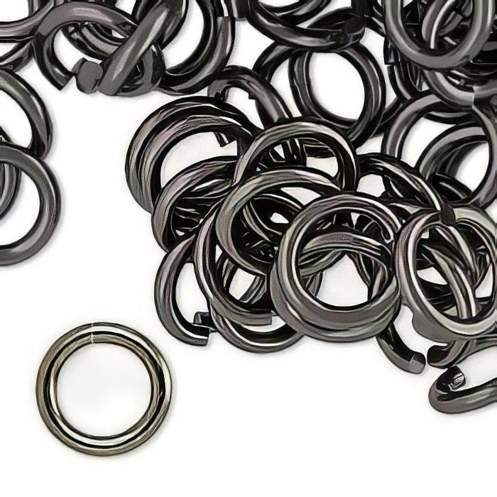 XLRing anthrazit Alu 12x2mm 100 Stück