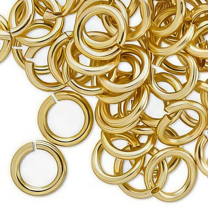 XLRing gold Alu 12x2mm 100 Stück