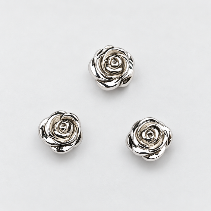 Rosenperle hell 925 Silber 8x5mm 1 Stück