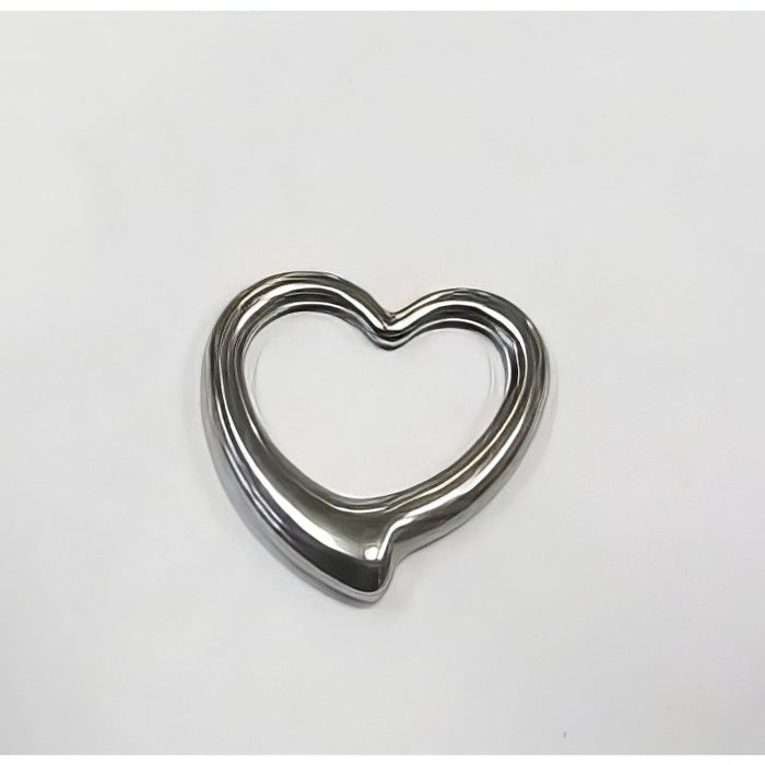 Herz Edlelstahl 24x23x5mm 1 Stück