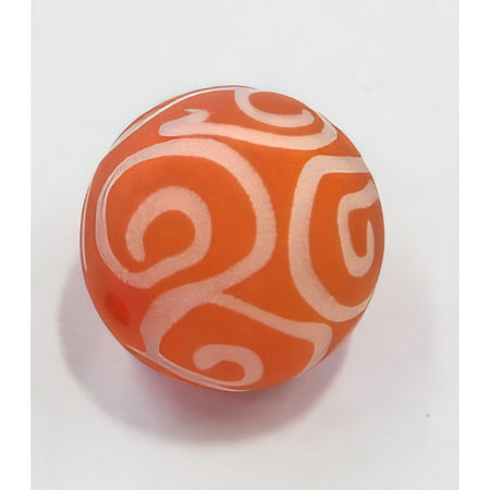 Polarisperle Lux orange 20mm 1 Stück