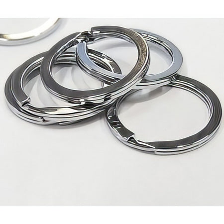 Spaltring platinfarben 24mm flach 10 Stück