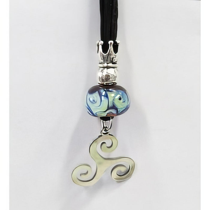 Anhänger Swirl Edelstahl 30x29mm 1 Stück – Bild 2