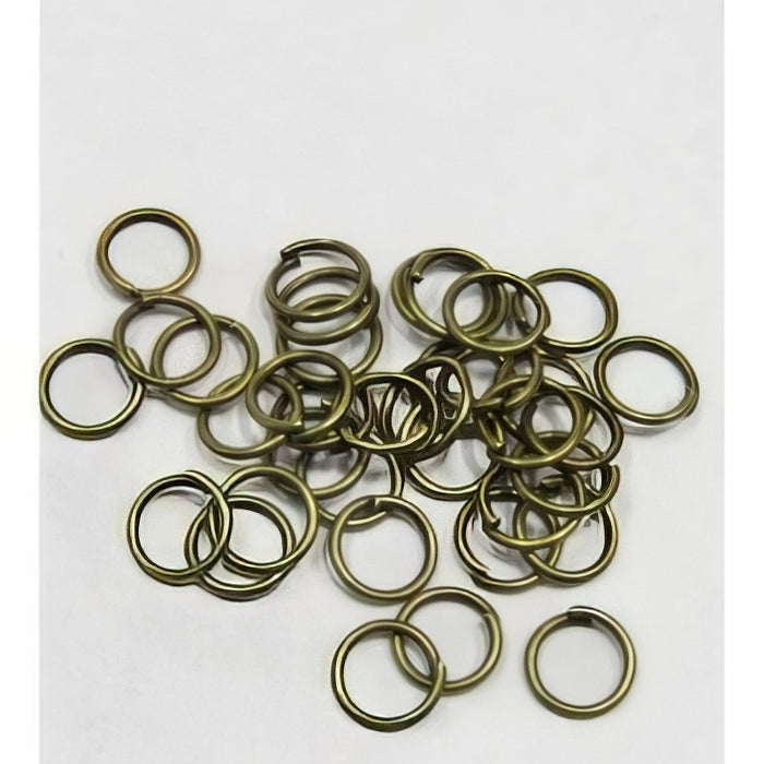 XL Ringli Bronzef. offen 6mm x 0.7mm 100 Stück