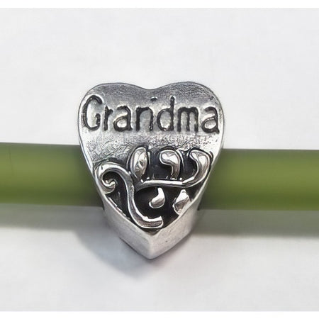 Easy style Metallperle Herz Grandma 1 Stück