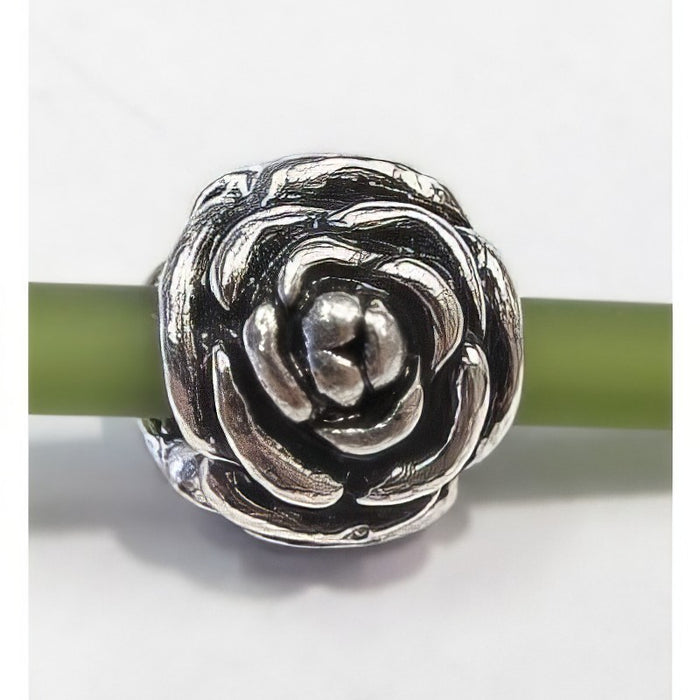 Easy style Metallperle Rose 3D 1 Stück