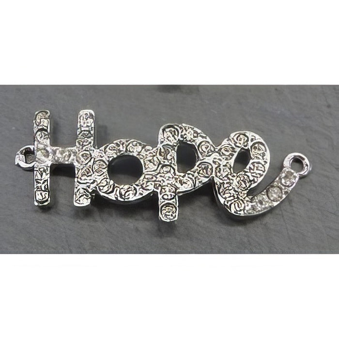 Link Hope gold oder silberf. strass 1 Stück