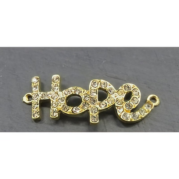 Link Hope gold oder silberf. strass 1 Stück