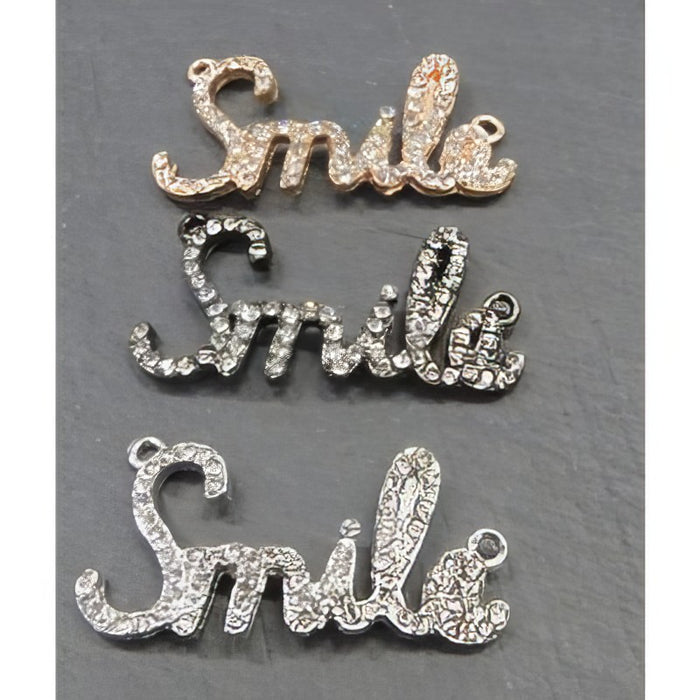 Link Smile div. Farben strass 1 Stück