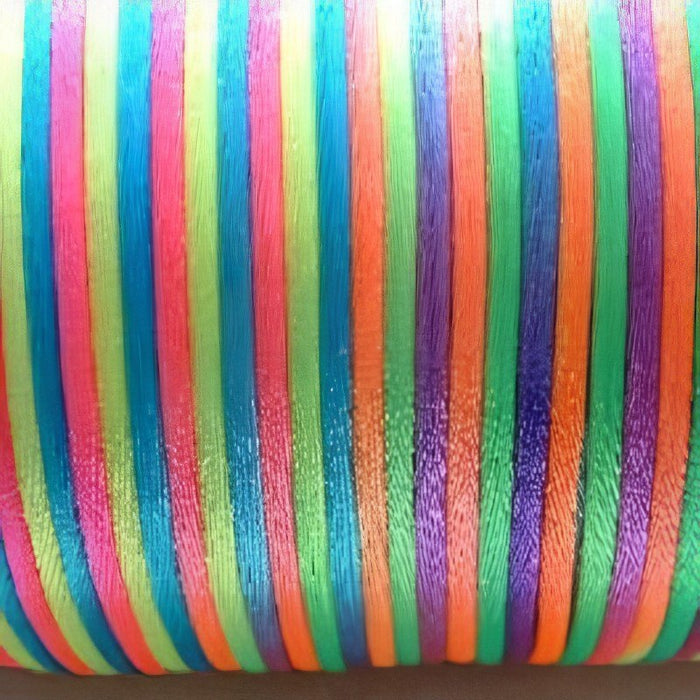 Satinband Mix Konfetti 2mm rund/ 1m