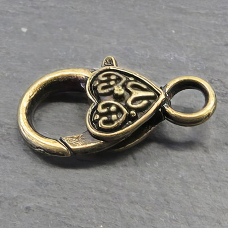 Karabiner gross mit Ornament  Bronzef. 1 Stück