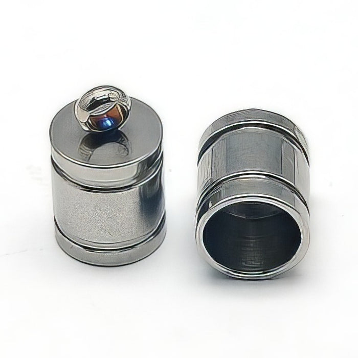 Kordkappe Edelstahl *Deen* 11x7mm xl.10 Stk.
