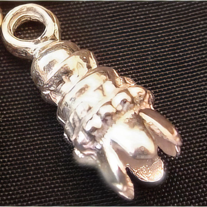 Kord-Kappe hell Rizzi 17x7mm 925 Silber 1 Stück