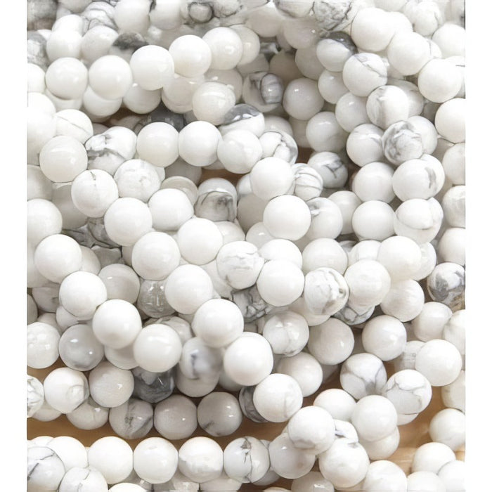 Howlite 4mm ca 40cm  1 Strang