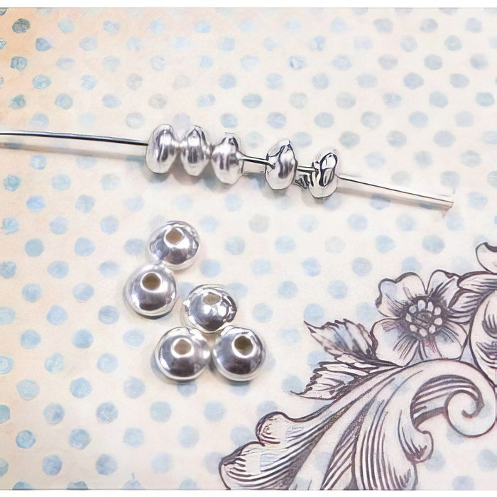 Rondellen 3x2mm  925 silber 10 Stück