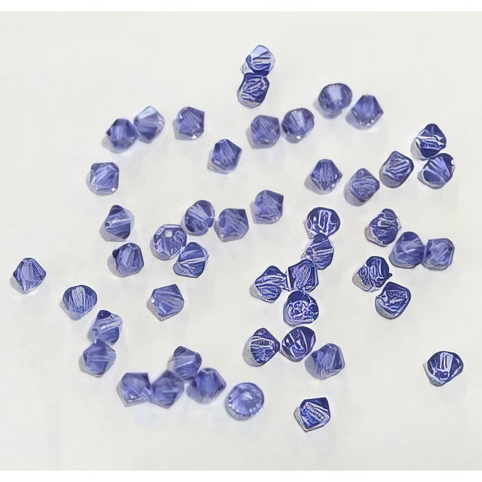 Swarovski Bicone Tanzanite 4mm 48 Stück