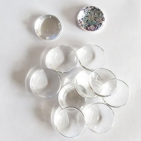 Glas Rohling Chunk 16mm (ohne Perle) 10 Stück
