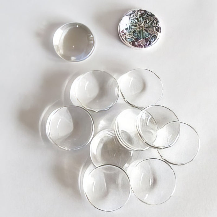 Glas Rohling Chunk 16mm (ohne Perle) 10 Stück