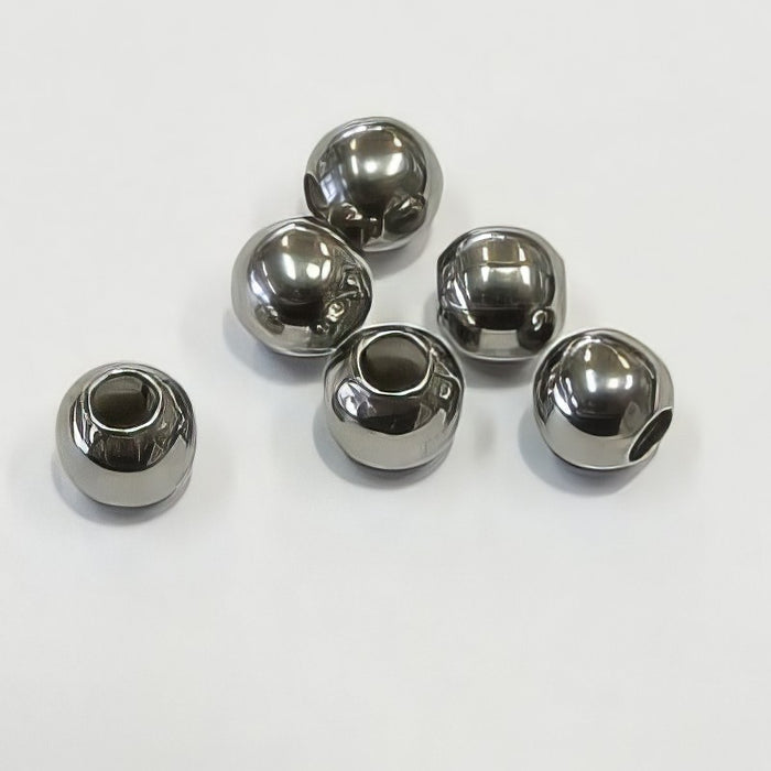 Perlen Edelstahl 8 mm 10 Stk