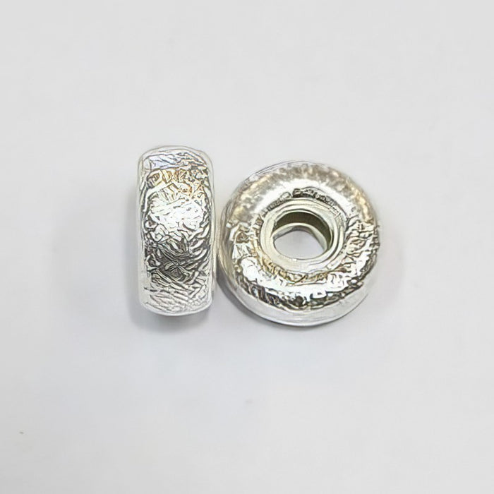 Perle Rondelle v.Silber 10x4.5mm 1 Stück
