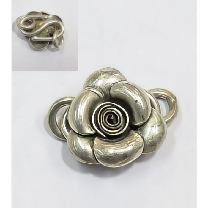S-Verschluss Rose 18x20mm 925 Silver 1 Stk