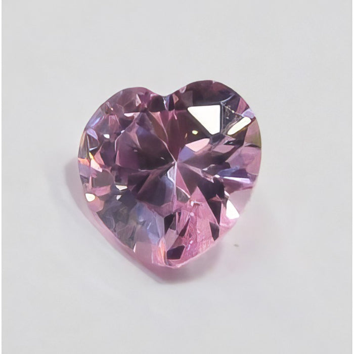 Zirkonia Rosa Herz 5mm  bis 650 C° Farbstabil 1 Stück