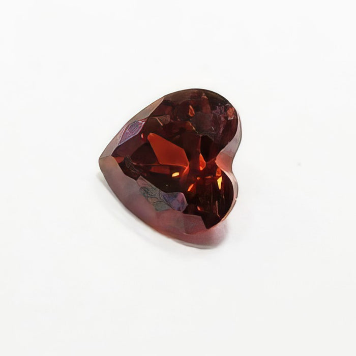 Zirkonia Orange/Rot Herz bis 650 C° Farbstabil 5mm 1 Stück bei 800 C° Farbstabil