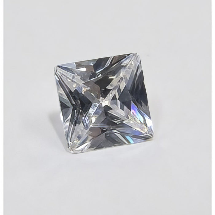 Zirkonia Klar Quader 5x5mm  bis 650 C° Farbstabil 1 Stück Diamantschliff