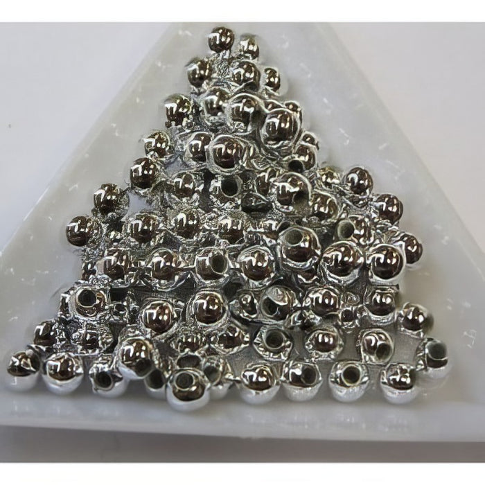 Perle 4x5mm versilbert(PL)100Stück
