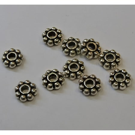 Perle Gänseblümchen 6mm geschw. 50Stk.