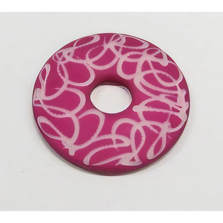 Polarisperle Scheibe Lux magenta 30mm 1 Stück