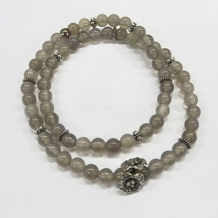 Achat grau 6mm 1 Strang – Bild 2