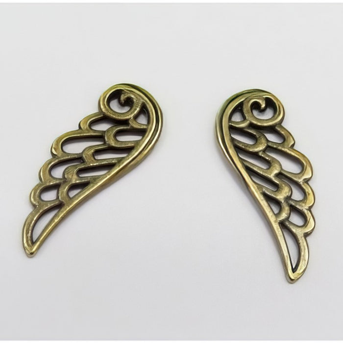 Anhänger Flügel filigran bronze 10 Stk.