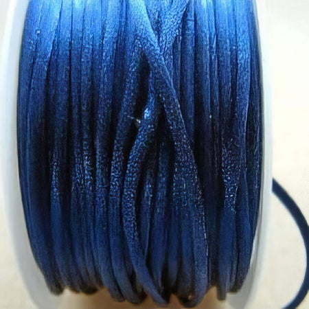 Satinband blau 2mm rund / 1m