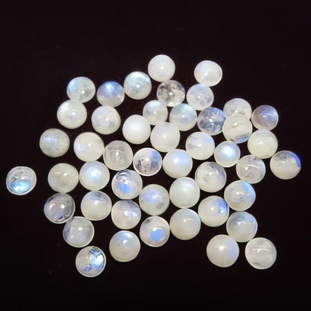 Cabochon Mondstein 6-8mm 1Stk.