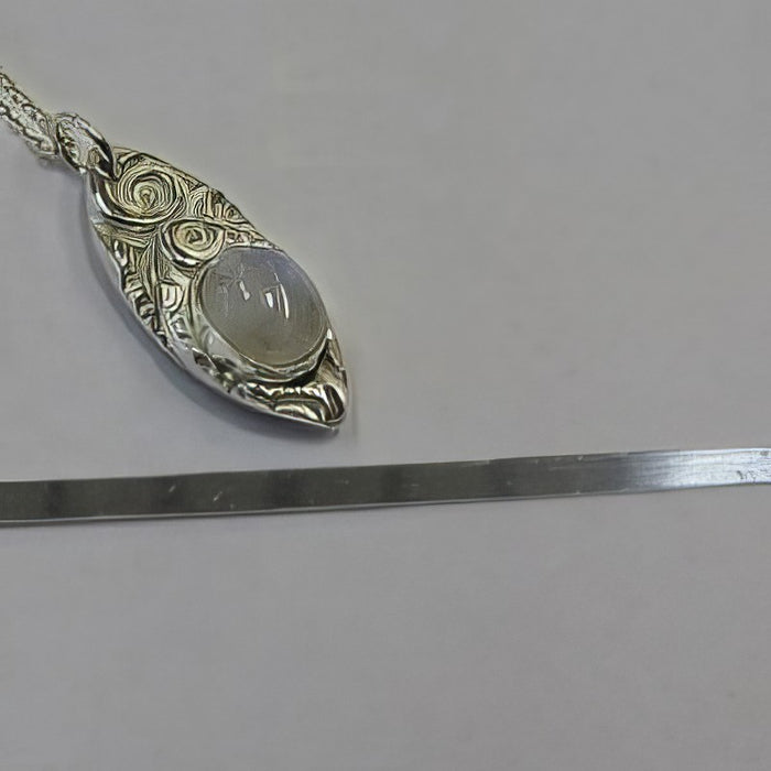Cabochon Draht 5x0.5mm (Bezel Wire) fein Silber 10cm – Bild 3