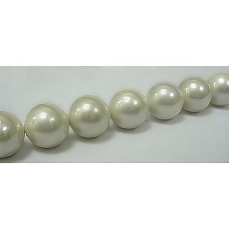 Muschelkern Perle weiss 10mm