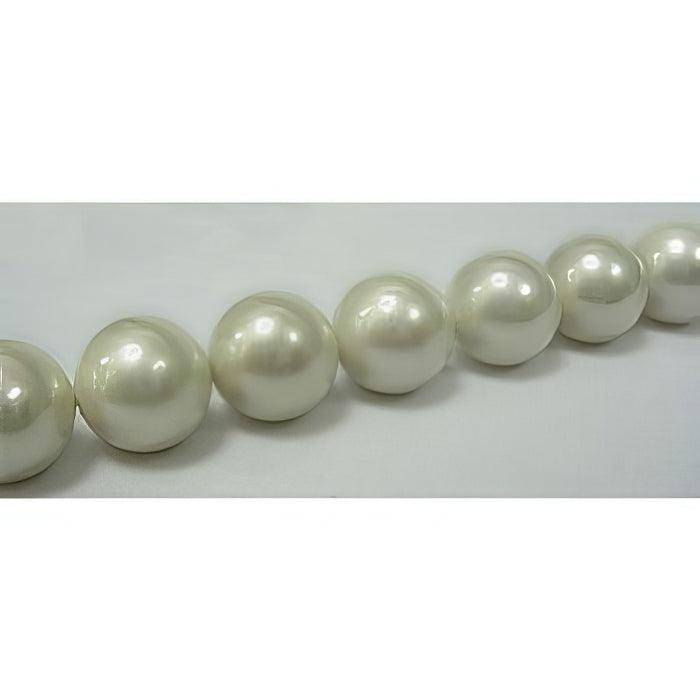 Muschelkern Perle weiss 10mm