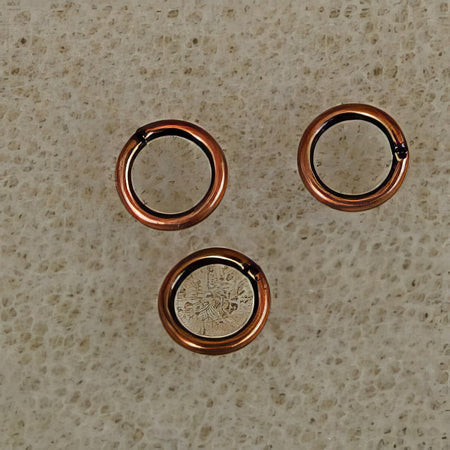 Ring Kupfer offen 6mm Stark 100 Stück