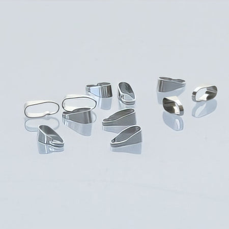Aufhänger platinfarben 7,5x3mm 10 Stück